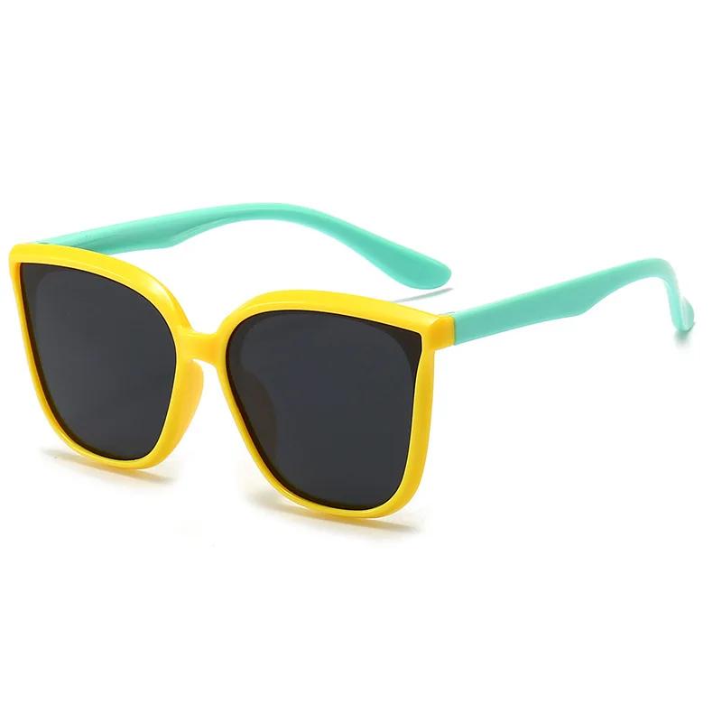 Classic Square Frame Sunglasses UV400 Protection Fashion Trend Computer Goggles for Kids Shades Eyewear