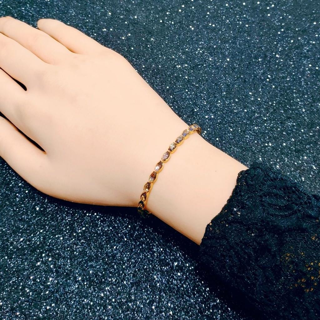 New Fashionable Zircon Bracelet to Attract Wealth, Simple Colorful Women's Versatile Bracelet