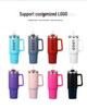 Large Capacity Insulated Stainless Steel Car Cup with Handle and Straw - Double Layer for Cold Retention (Ice Buster)