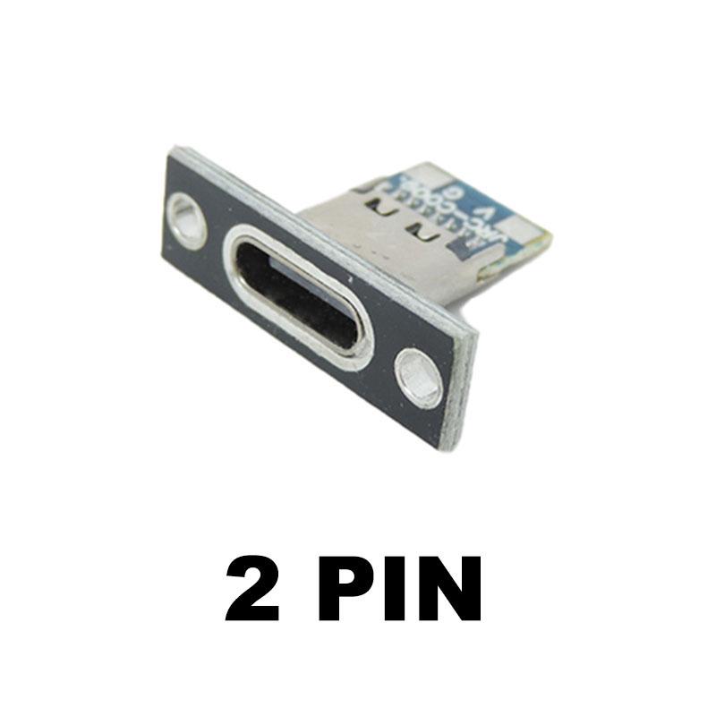 

5 шт. 2-контактный 4-контактный разъем USB Type-C 3.1 Type-C тип C гнездовой разъем для зарядки порт USB 3.1 тип C крепление гнезда фиксирующая пластина 2 pin