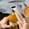 Engraved Beer Opener Wood Handle Beer Bottle Opener Handcrafted Father's Day Personalized Gift for Dad Grandpa