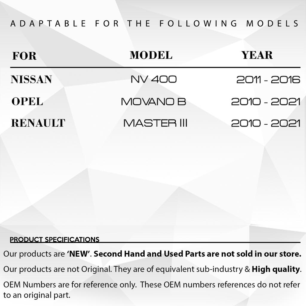 Spiegelsignal für Renault Master 3, Opel, Nissan - RECHTS-LINKS-SET