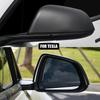 For Tesla Model 3 Y Rearview Mirror Cover Bright/Matte Carbon Fiber Rear View Mirror Decorative Shell Exterior Car