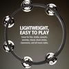 MEINL Percussion Compact Wood Tambourine with Nickel Plated Steel Jingles, 2-Rows, CTA2S-BK [Official Japanese Product]