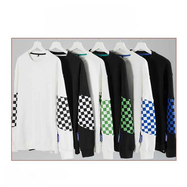 Herren Sweatshirt Frühling und Herbst Lässig Rundhals Pullover Herren Off-Shoulder Sweatshirt Geeignet für Sekundärentwicklung 320g