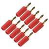 10 PCS 2.5mm Banana Plug Assortment 30VAC/60VDC 10A Speaker Plug  Connector  Wall Plates
