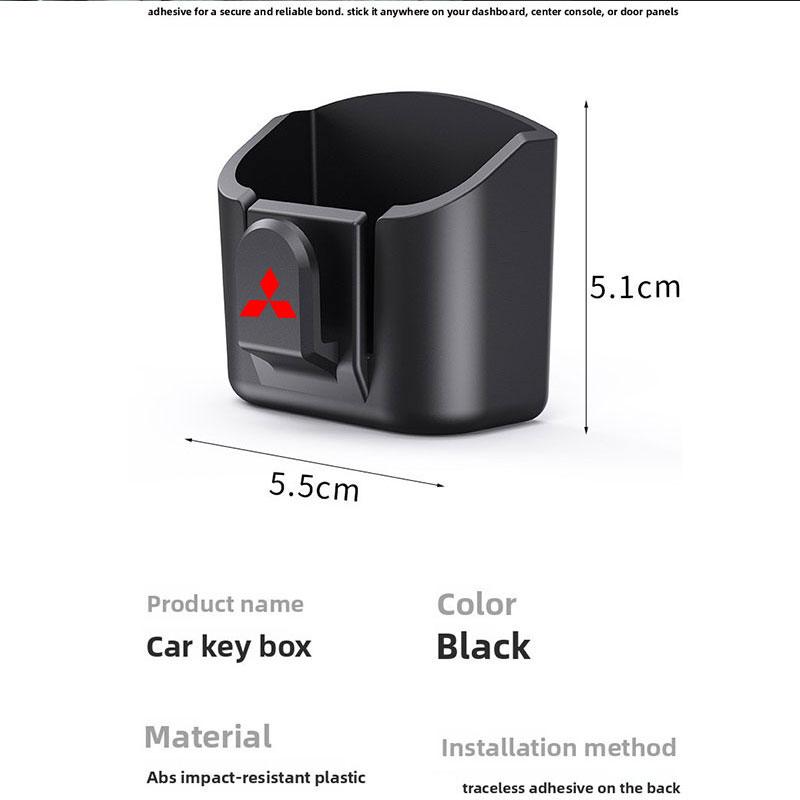 Car Remote Key Storage Box Auto Holder Case For Mitsubishi Outlander Sport Mirage Eclipse Cross Pajero ASX Lancer EVO Montero LG3