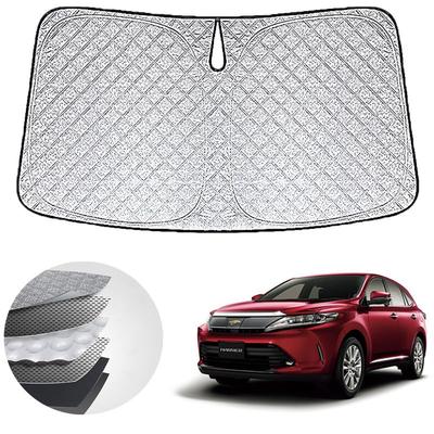 WAIROGA Toyota Harrier 60 Series Front Compatible with December 2013 May Car Windshield Sunshade with UV Sun and Includes Storage Bag for Easy No