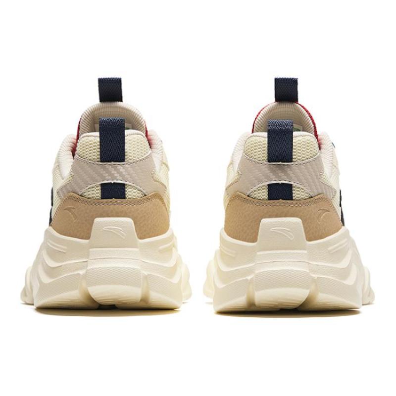 Anta Life Collection Cushioned Slip-Resistant Low-Top Casual Shoes Men's White Blue Red Sneakers 912428809-3
