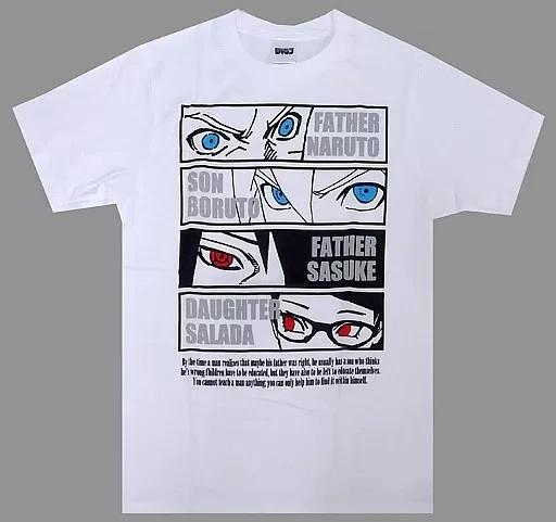 Naruto Gaiden T-shirt White 100% Cotton Free Size Naruto Anime S