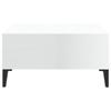 VidaXL Coffee Table High Gloss White 60x60x30 Cm Chipboard