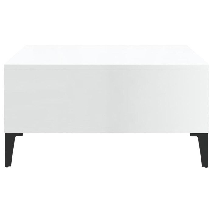 VidaXL Coffee Table High Gloss White 60x60x30 Cm Chipboard