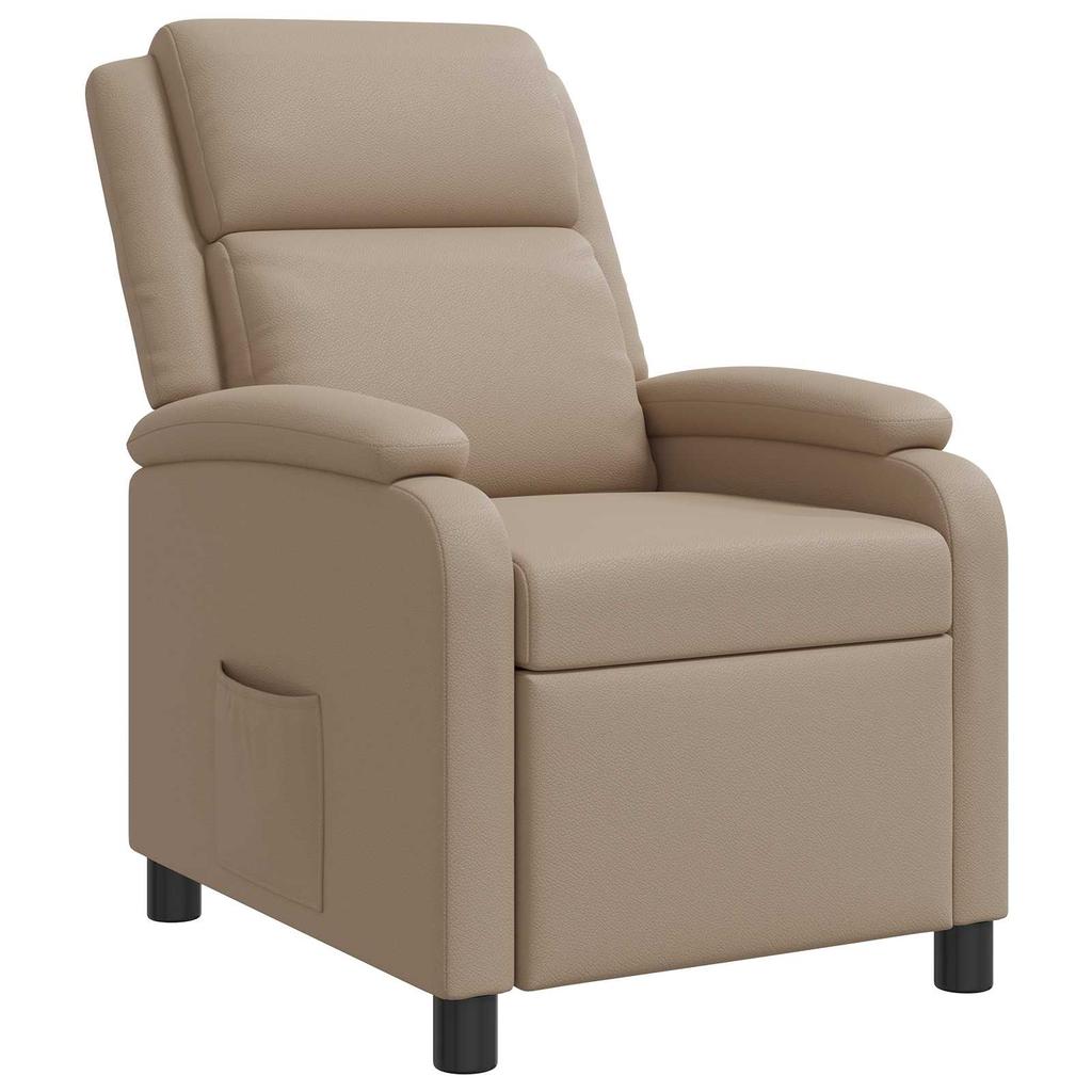 Recliner Chair Cappuccino Faux Leather