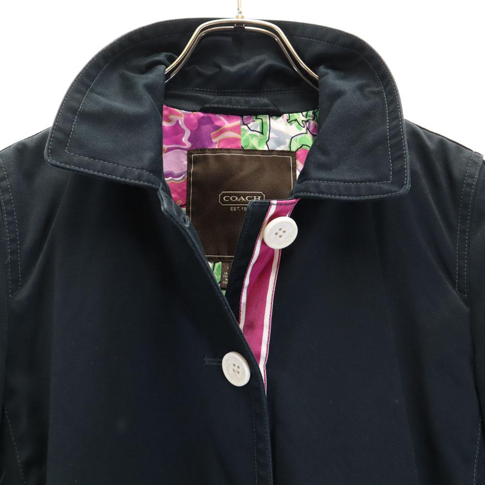Coach Stainless Collar Coat XS Black Women Used