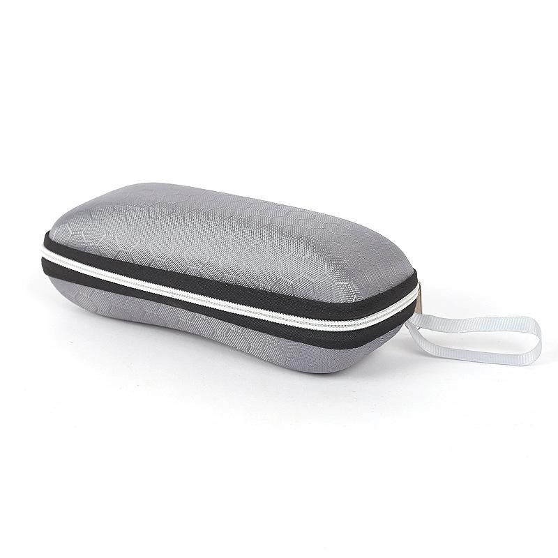 

Новые прочные футляры для солнцезащитных очков, устойчивые к сжатию, унисекс, винтажная портативная футляр-молния для очков, коробка премиум-класса из сотового материала EVA серый
