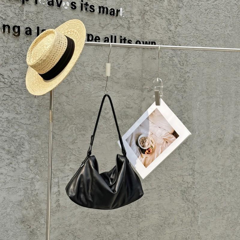Sac Hobo Cuir de Vachette Doux Couche Supérieure 2026 Décontracté Quotidien Trajet Épaule Unique Cabas Cuir Véritable Porté en Travers Femmes
