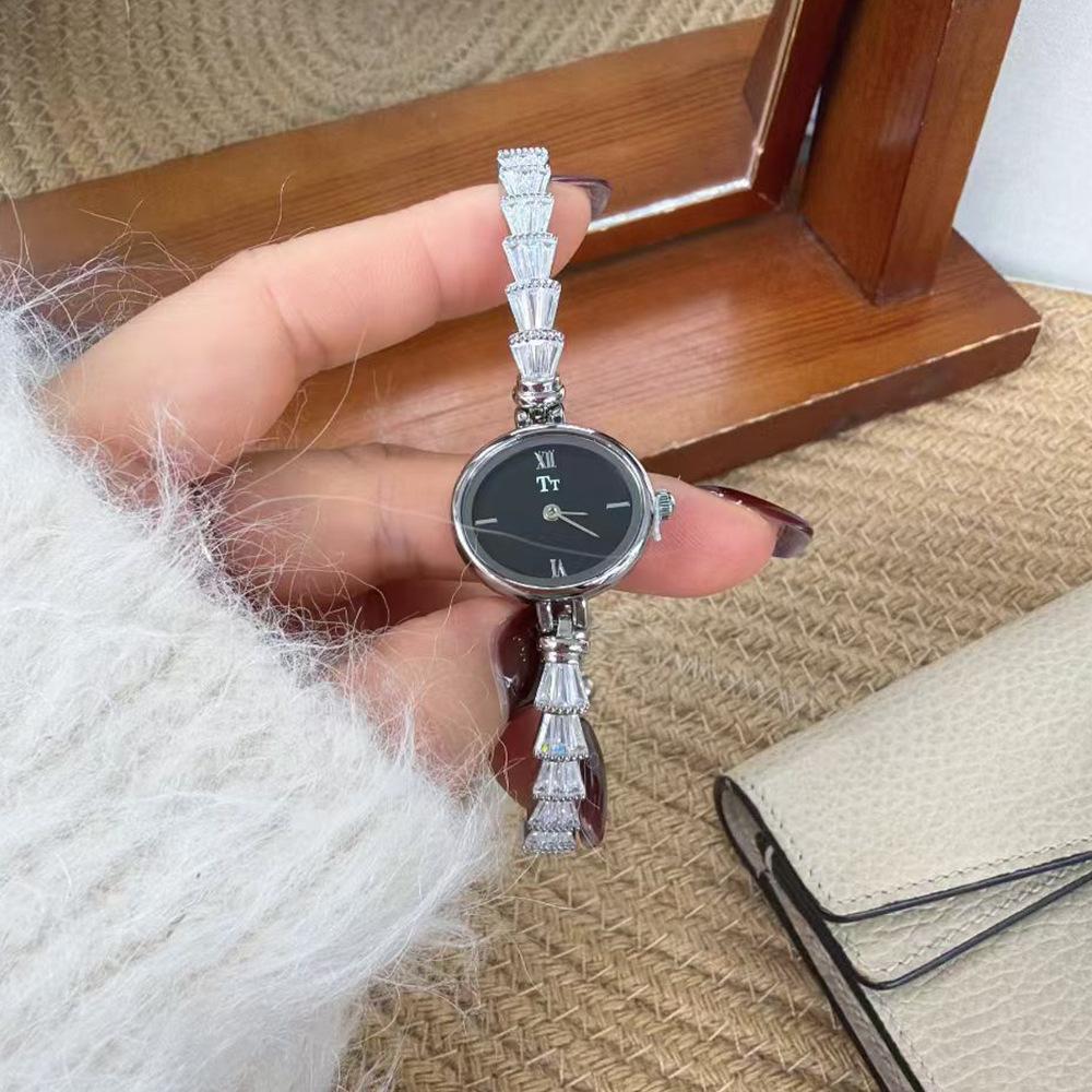 Tianta Fashion Light Luxury Diamond Bracelet Watch Shining Mermaid Women'S Watch
