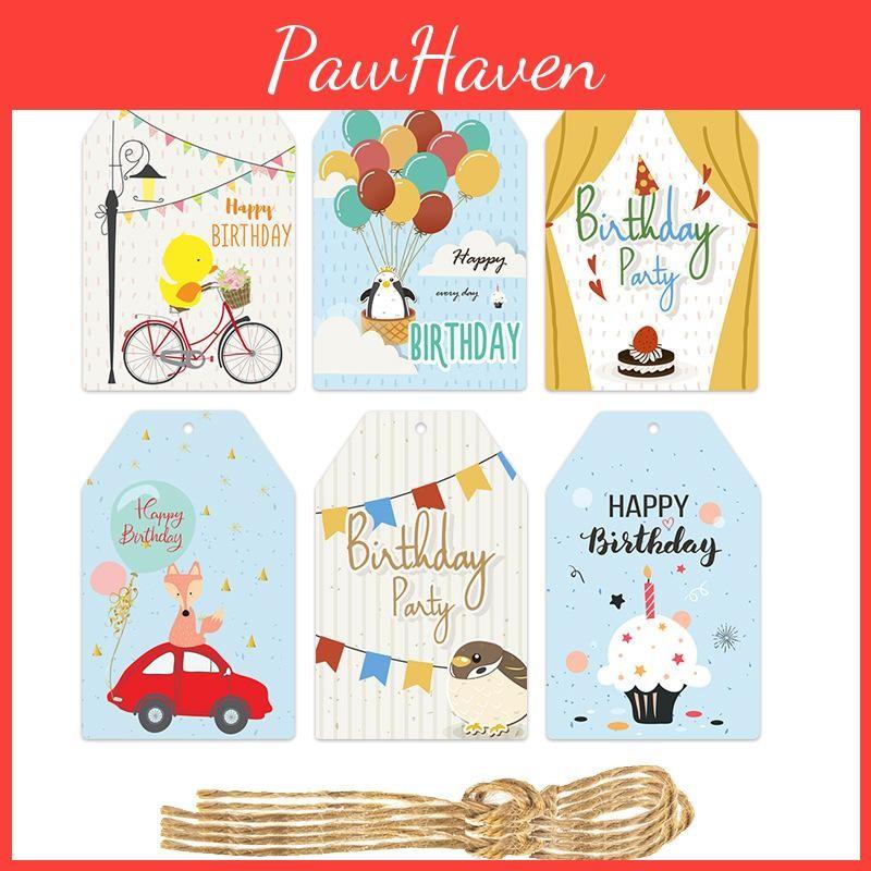Party Decorations Birthday With Paper Hang Tags And 60pcs For Setup Venue