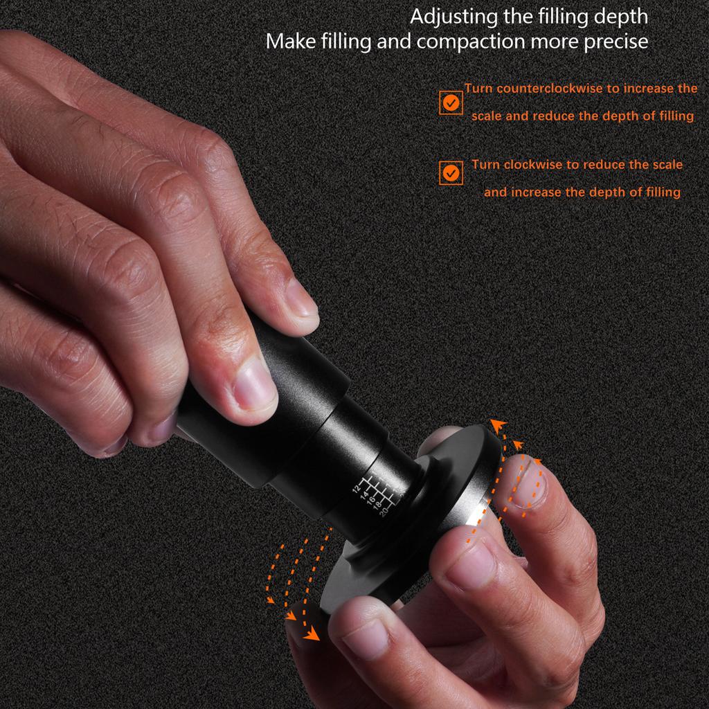 Coffee Distributor and Tamper Barista Tool Espresso Accessories 2 in 1 for Espresso Office Accessories