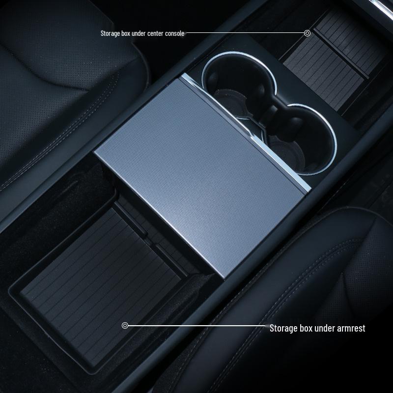 Tesla Model Y/3 Center Console Organizer: Lower Layer Armrest Storage Tray