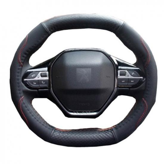Car Steering Wheel Cover Oval Shape Only For Peugeot 4008 5008 Steering-wheel