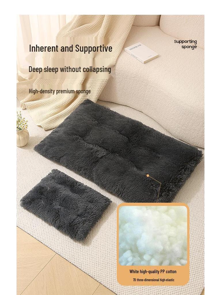 Plush Winter Pet Bed: Cozy Cushion for Dogs and Cats