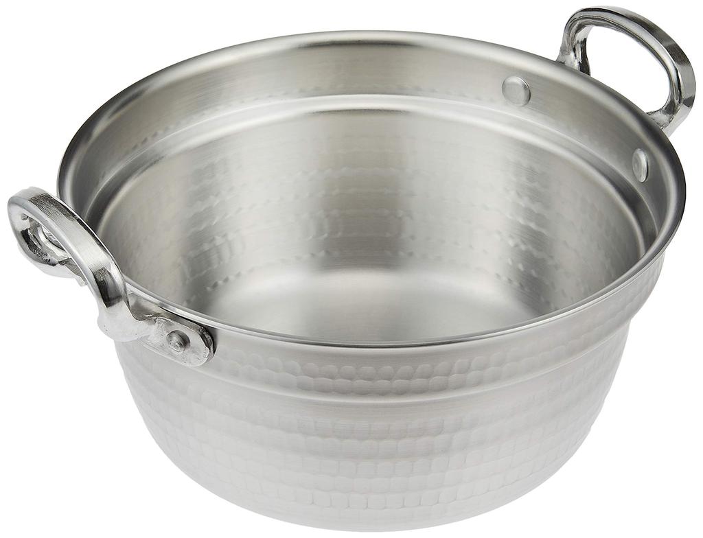 Akao Aluminum DON Hammered Round Pot 24cm Aluminum Alloy, Handle (Aluminum Die-cast) Japan AEV02024