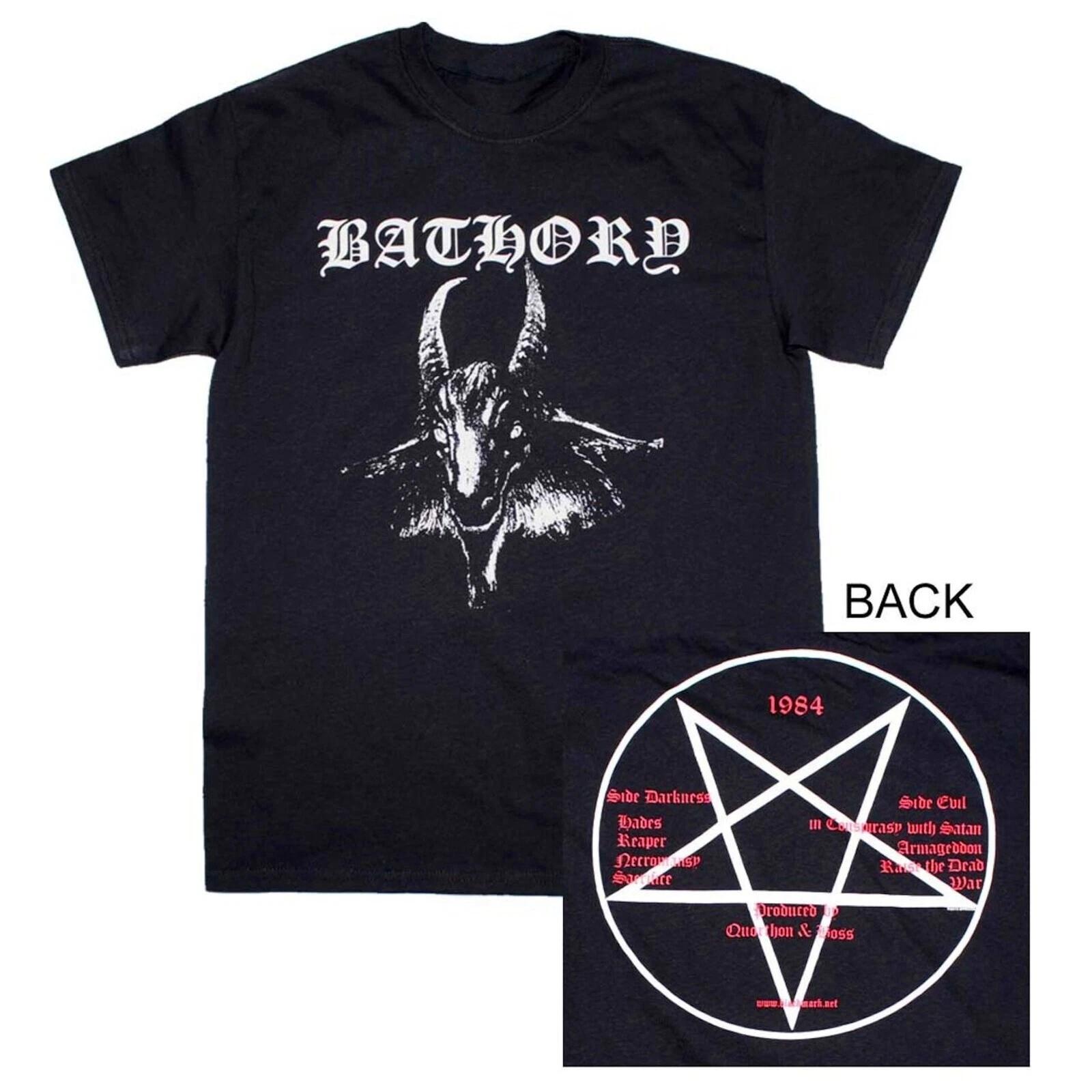 BATHORY cd cvr 1984 GOATS HEAD Official SHIRT XXL 2X New black mark blood fire L