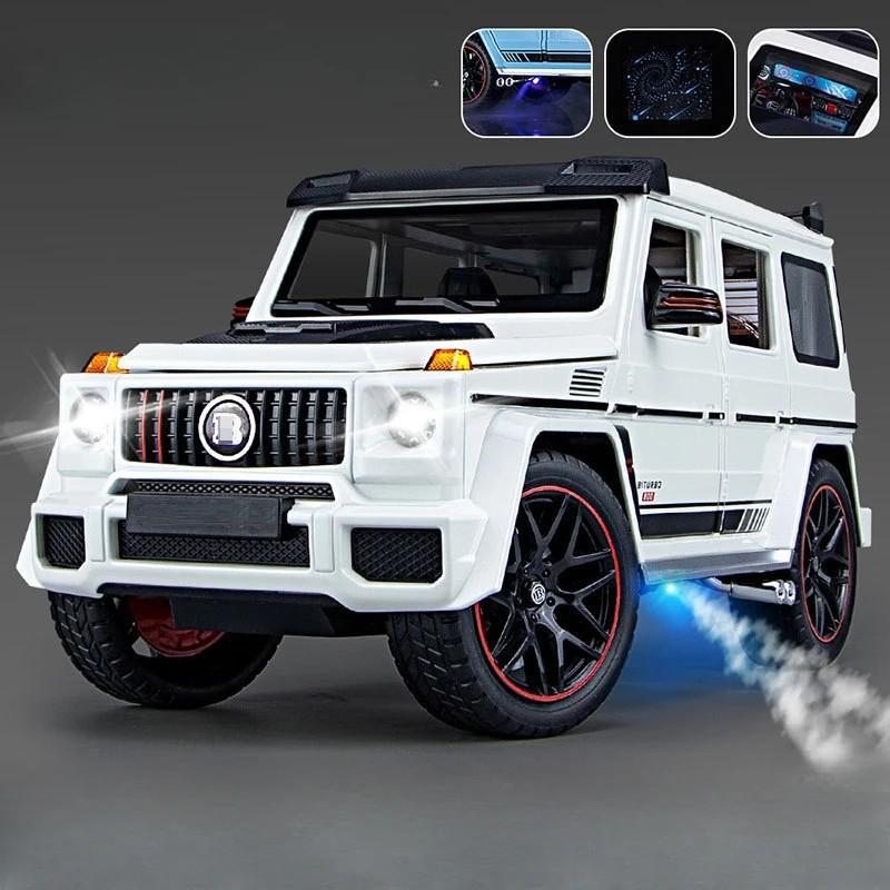 1/18 G800 Off Road Vehicle Alloy Car Model Die cast Metal Model Car Simulation Sound and Light Children's Toy Gifts Collectibles