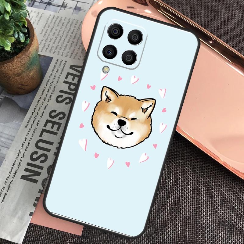 Animal Cute Dog Akita Case For Samsung Galaxy M32 M31 M12 M52 M13 M33 M53 M11 M51 M15 M55 M14 M34 M54 M20 M30s