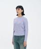 BLOND9 Fisherman Cable Wool Knit Sweater_Purple