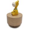 Mini Wooden Animal Carousel Music Box Cute Giraffe Ornament (Theme It's a Small World)