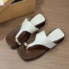 Thick-soled heel cover toe cool slippers women's summer wear 2025 new models with skirts beach sandals flip-flops