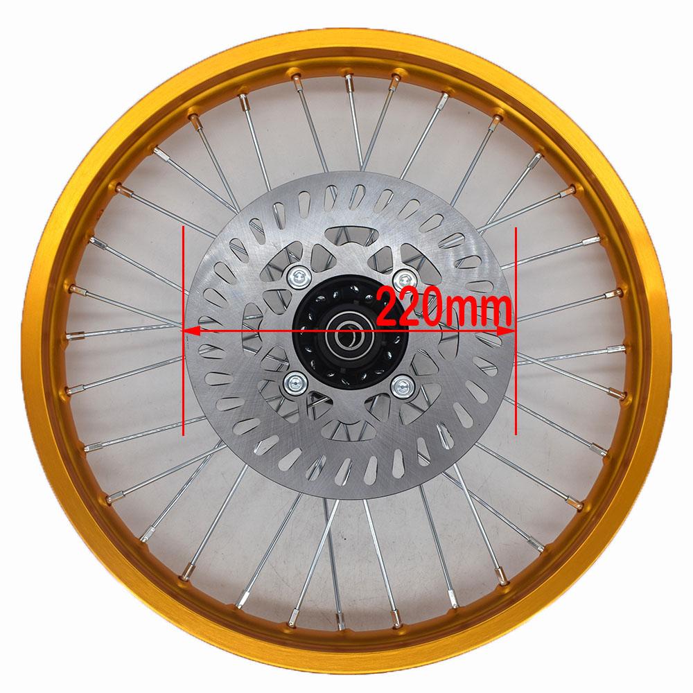 1.60-17 inch Front 1.85-14 inch Rear Rims with sprocket Disc Brakes For KLX CRF Kayo BSE Dirt Pit Bike Motorcycle