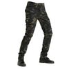 + Ropa de trabajo+múltiples bolsos+pantalones vaqueros de motocicleta para hombres+pantalones de ciclismo elásticos anticaída para motocicleta al aire libre