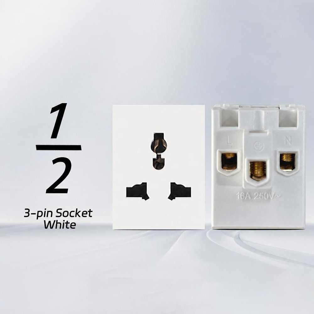 USB Modular Sockets And Switches EU French Socket Module  for EU Standard Wall Mount DIY