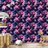 Watercolor Galaxy Wallpaper Navy Blue, Purple, and Plum 50x1000
