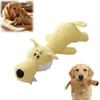 Squeaky Plush Dog Chew Toy for Teeth Cleaning Interactive Puppy Toy with Cartoon Design Washable Plush Toy for Dogs