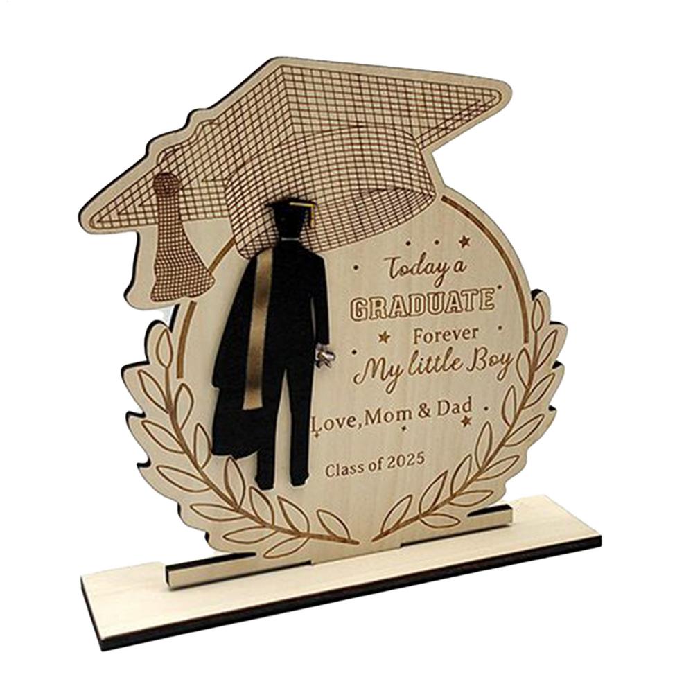 

Graduation Sign Standing Wood Sign Photo Props Inspirational Home Decoration Celebration Event Seniors University College
