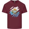 Torn San Marino Flag Sammarinese Day Football Unisexs Light Cotton TShirt