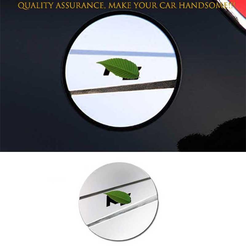 For Kia K5 Optima 2011-2015 Chrome Steel Fuel Tank Cap Oil Gas Cover Trim 1PCS