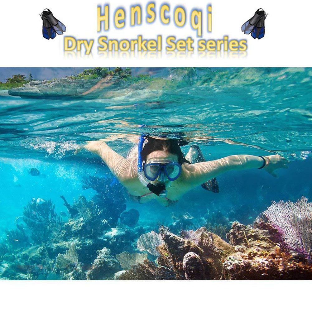 Diving Suit Diving Fins Snorkeling Mask Silicone Snorkel Three-piece Suit