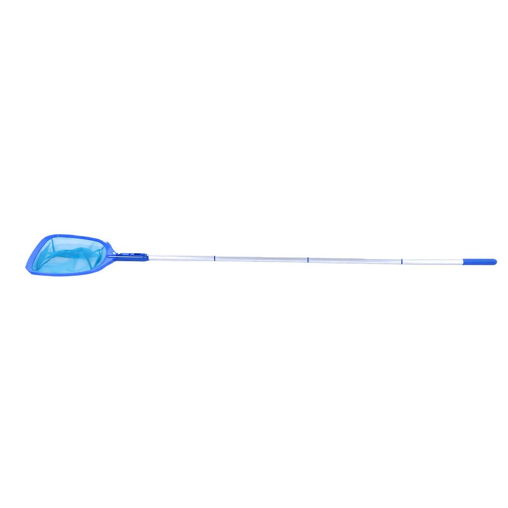 Pool Skimmer Net 4 Section Splicing Rod Thick Fine Mesh Portable Cleaning Leaf Skim Net for Bathtub 1.6m Length