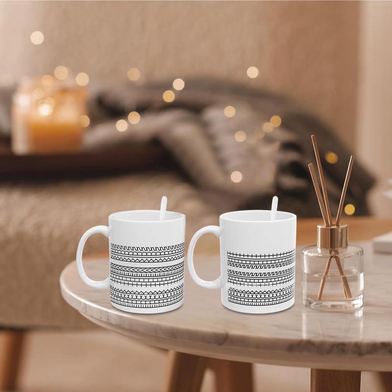 10oz Coffee Mug with Handle Tea Cup Novelty Microwave-Safe Coffee Cup Ceramic Drinking Cup Desktop Ornament for Water Milk Tea