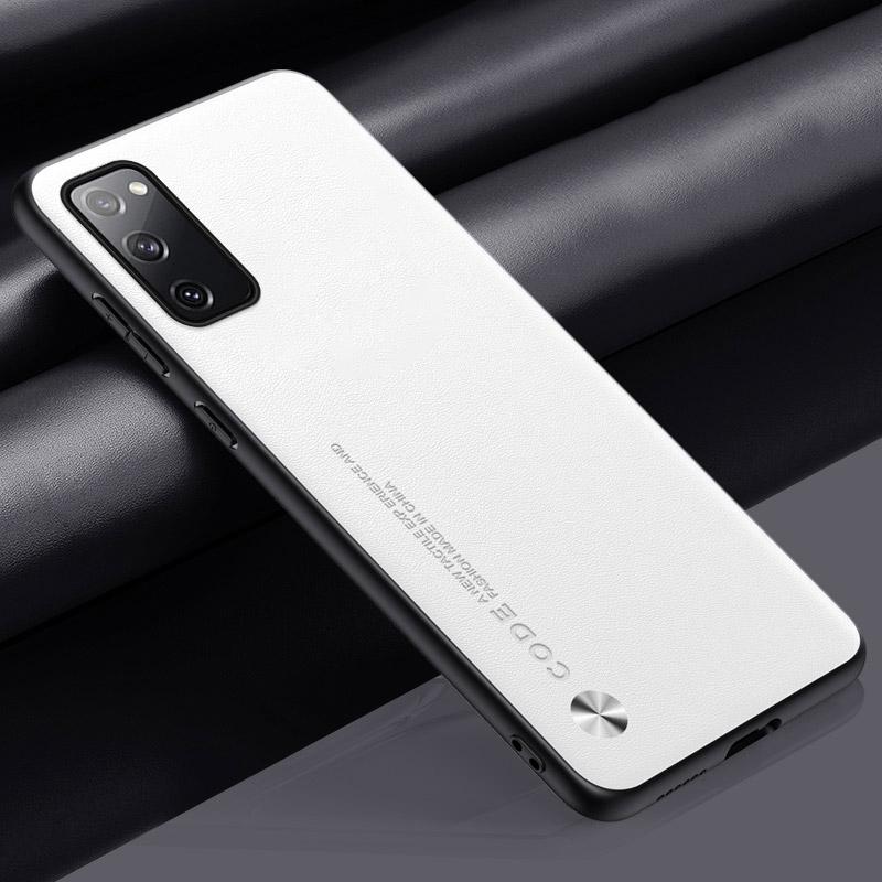 Luxusní PU kožené pouzdro pro Samsung Galaxy S20 FE S20 Plus Matný kryt silikonové ochranné pouzdro na telefon Samsung S20 Ultra Coque