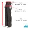 MORYTRADE Men's Vintage-Style Flared Denim Pants in Gray (Size L)