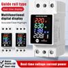 ZS-6035VAKW Digital Energy Meter Din Rail Electricity Usage Monitor AC30-400V Voltmeter Ammeter Watt Kwh Frequency Power Meter