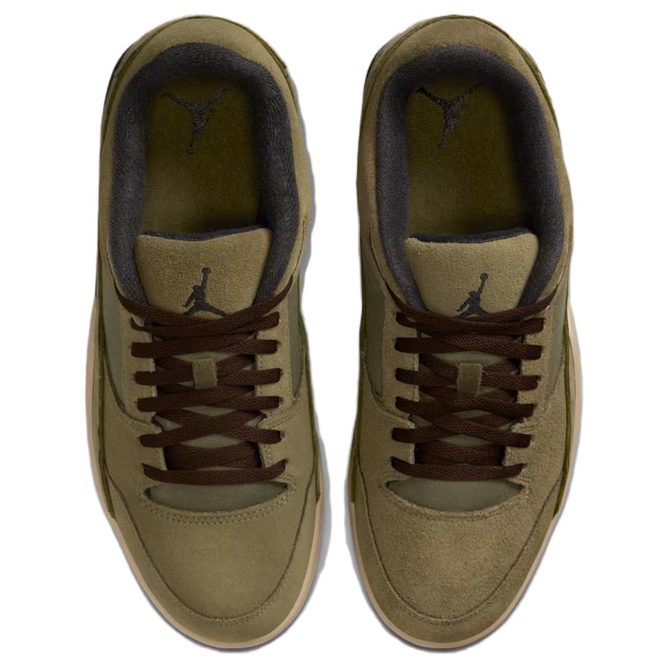 Air Jordan Flight Court Mitteloliv Khaki Herren Sneaker Grün Barock-Braun Schwarz HF3255-202