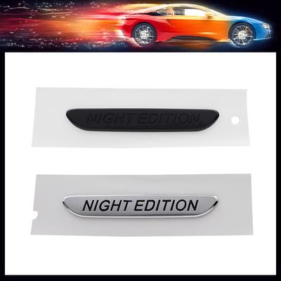 Style de voiture 3D Premium ABS ÉDITION NUIT pour Aile Arrière Décalcomanie Emblème Badge Autocollant