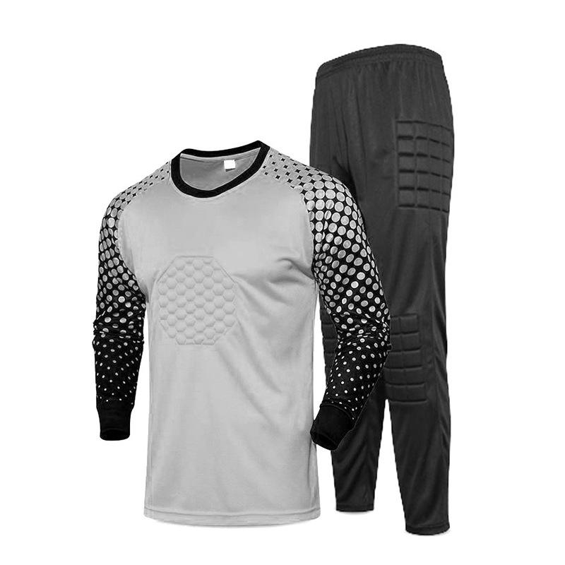 Football Jersey Goalkeeper Goalkeeper Jersey Set Adult Children Long-sleeved Gantry Game Training Jersey Wholesale Foreign Trade